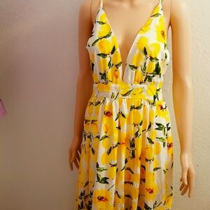 Yellow Floral Sundress